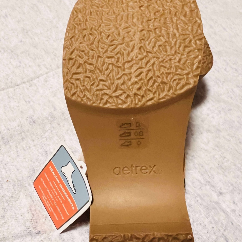 New  AETREX Women's Beckie Natural Cork Clog Size 6-6.5 - Picture 4 of 6